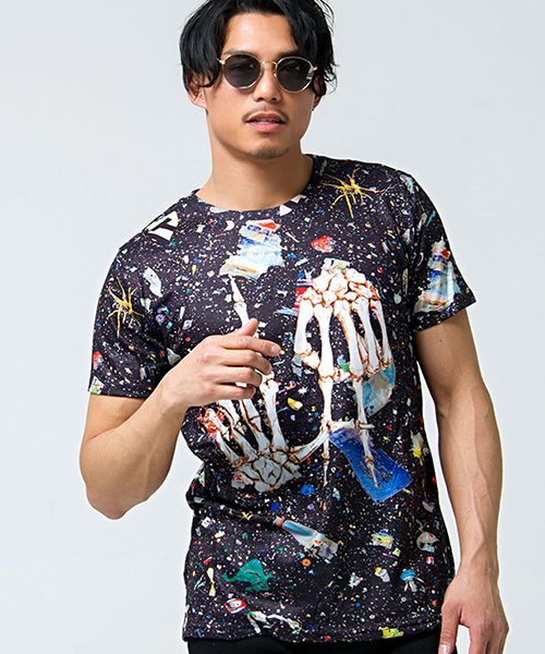 Sb Select シルバーバレットセレクト 宇宙柄プリントクルーネック半袖tシャツ エスビーセレクト Sb Select D Fashion Sb Select シルバーバレットセレクト 宇宙柄プリントクルーネック半袖tシャツ エスビーセレクト Sb Select D Fashion