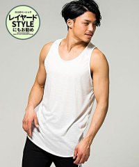CavariA/キャバリア CavariA CavariA ロング丈タンクトップ メンズ おしゃれ ロング丈 メンズ 大人 カジュアル ファッション シンプル ノースリーブ ロ/500922976