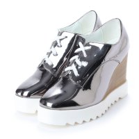 STYLEBLOCK/スタイルブロック STYLEBLOCK エナメルプラットフォームウェッジシャークソール厚底オックスフォードシューズ/500716993