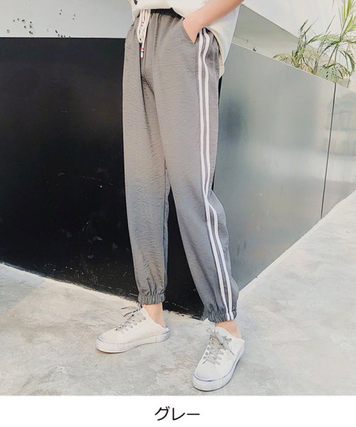 パンツ レディースボトムス ジョガーパンツ 2ラインパンツ スウェットパンツ テーパードパンツ ミニミニストア Miniministore D Fashion