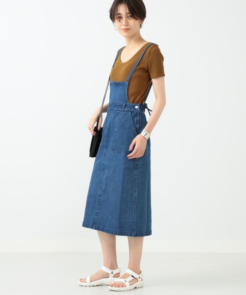 セール 50 Off Ray Beams デニム タイト サロペット ワンピース ビームス アウトレット Beams Outlet D Fashion