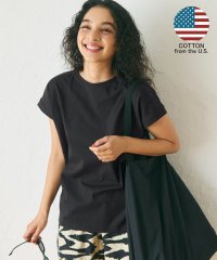 coca/フレンチスリーブクルネックコットンカットソー（COTTON　from the US/綿100/ヘビーコットン/america）/501089928