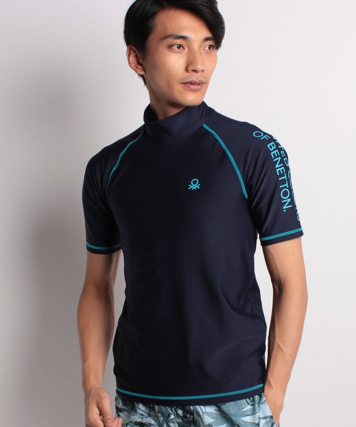 セール 半袖メンズラッシュガード Upf50 ベネトン メンズ Benetton Mens D Fashion セール 半袖メンズラッシュガード Upf50 ベネトン メンズ Benetton Mens D Fashion