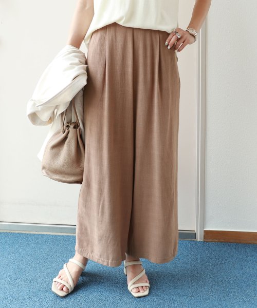 I 6 リネン麻混 ワイドパンツ ガウチョパンツ ロングパンツ アンドミー And Me D Fashion I 6 リネン麻混 ワイドパンツ ガウチョパンツ ロングパンツ アンドミー And Me D Fashion