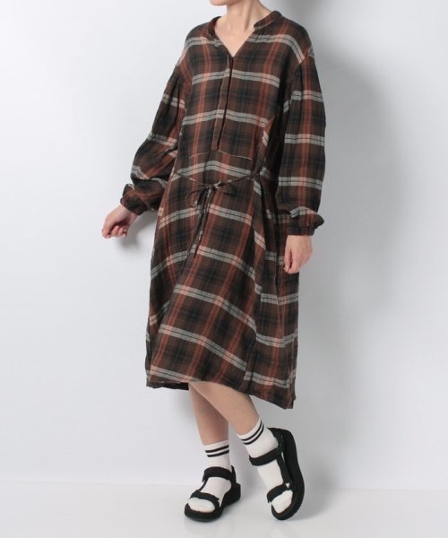 セール Kbf ボリュームスリーブwideチェックワンピ アーバンリサーチ アウトレット Urban Research Outlet D Fashion