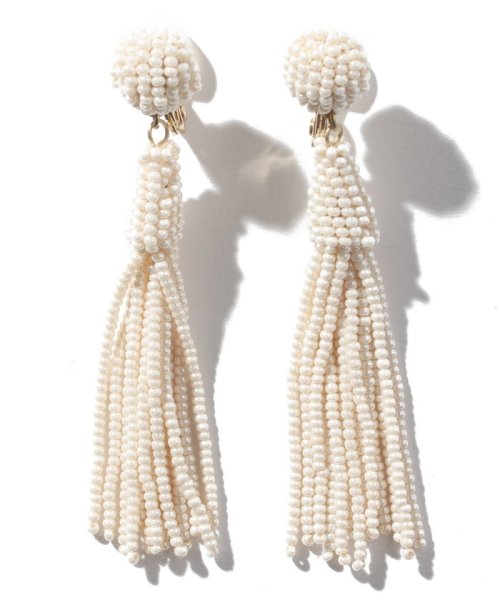 結婚式 お呼ばれ ウエディング ビーズタッセルイヤリング フォルムフォルマ Form Forma D Fashion
