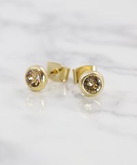 ninon/スワロフスキージルコニア 誕生石モチーフピアス/501107337