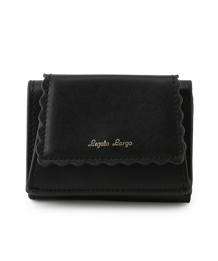 セール 30%OFF】スカラップライン三つ折りミニ財布(501146186