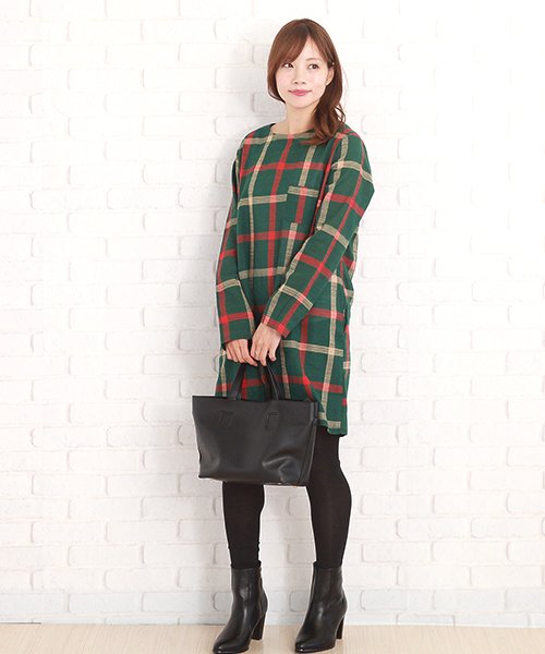セール Aラインチェック柄ワンピース レディース きれいめ 春夏 マキシ 40代 30代 Vl 5159 S S アミュレット Amulet D Fashion