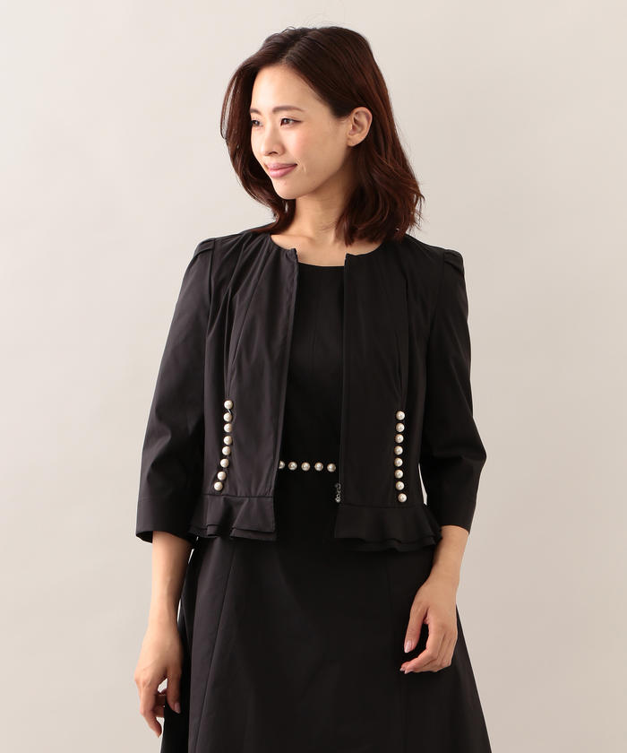 TO BE CHIC コットンタイプライタードレスとジャケット TO BE CHIC コットンタイプライタードレスとジャケット