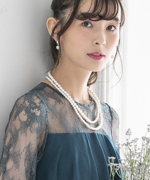 セール 結婚式 お呼ばれ対応 カラーパールロングネックレス フォルムフォルマ Form Forma D Fashion