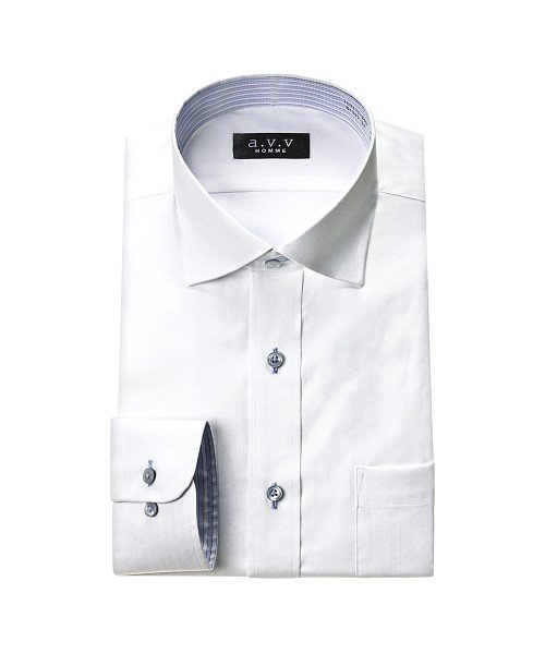 A V V Homme 長袖 クレリックストッパーワイドカラーマイターカラーボタンダウンワイシャツ 501184723 アーヴェヴェオム A V V Homme D Fashion