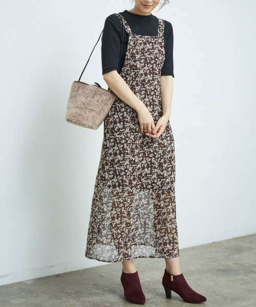 セール シャドーフラワーエプロンドレス ロペピクニック Rope Picnic D Fashion セール シャドーフラワーエプロンドレス ロペピクニック Rope Picnic D Fashion