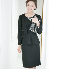 PourVous/プールヴー PourVous 結婚式ワンピースドレス袖ありとミニ丈Vライン大きいサイズフォーマル パーティードレス 20代 30代 40代/501195282