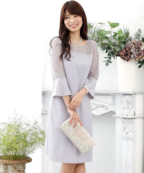 クーポン 結婚式 パーティードレス ベルスリーブレースワンピース プールヴー Pourvous D Fashion クーポン 結婚式 パーティードレス ベルスリーブレースワンピース プールヴー Pourvous D Fashion