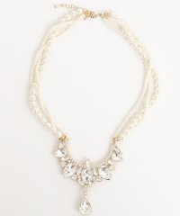 PourVous/プールヴー PourVous ビジューパールシャイニーパーティーネックレス/結婚式・ドレス羽織りパーティーや二次会・成人式対応/501195394