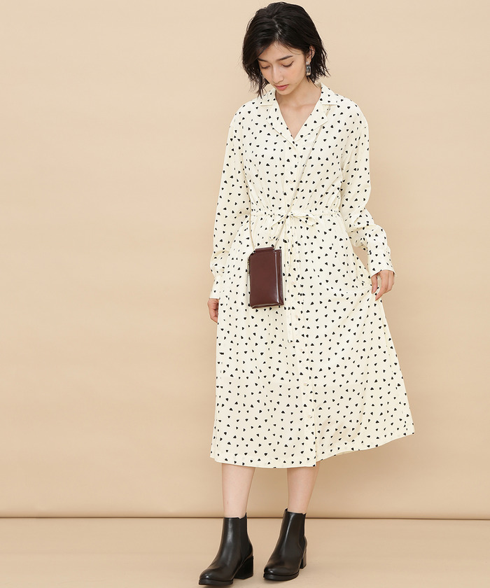 セール 60%OFF】ハートプリントワンピース(501227289) | アダム