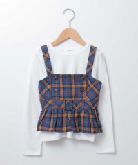 a.v.v(KID'S)/[100－130]チェック柄キャミソール＆カットソーセット[WEB限定サイズ]/501163265