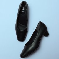 Le son/ル ソン Le son 牛革 カウレザースクエアパンプス/501230294