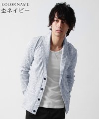 THE CASUAL/カジュアル THE CASUAL (スプ) SPU ランダムテレコ長袖ショールカーディガン/501242555