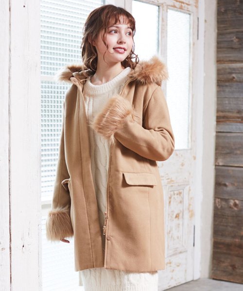 セール Cancam1月号掲載 C 前zipフードコート イング Ingni D Fashion