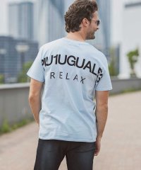 1PIU1UGUALE3 RELAX/ウノ ピゥ ウノ ウグァーレ トレ リラックス 1PIU1UGUALE3 RELAX バックロゴプリントTシャツ/501267890