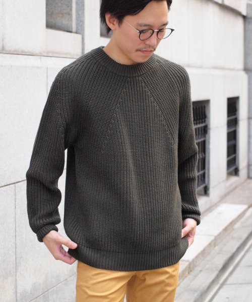 BATONER/バトナー】SIGNATURE クルーネックプルオーバーニット (BN 