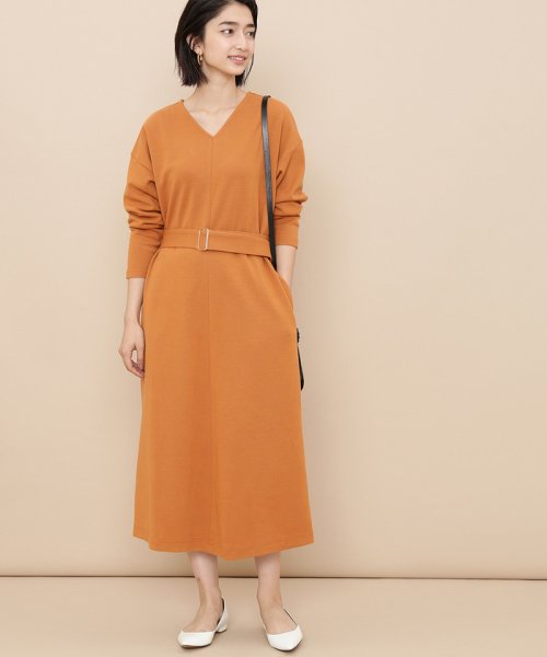 セール ベルトつき２ｗａｙポンチワンピース アダム エ ロペ Adam Et Rope D Fashion