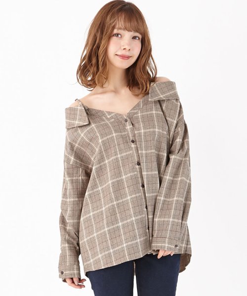 セール グレンチェックオフショル グレンチェックオフショル シャツ イング Ingni D Fashion セール グレンチェックオフショル グレンチェックオフショル シャツ イング Ingni D Fashion