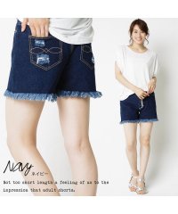 mili an deni/ミリアンデニ mili an deni レディース ボトムス デニムフリンジフロントデザインパンツ ショートパンツ/501299864