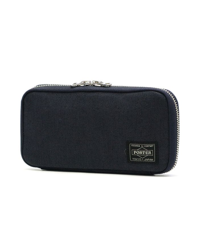 Yoshida Bag PORTER SMOKY Long Wallet Round Fastener 592-09989 Black New F/S 