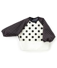 baby COLORFUL CANDY STYLE/お食事エプロン　　スタイ長袖タイプ　polkadotlarge(broadcloth・white)×水玉黒/501299331