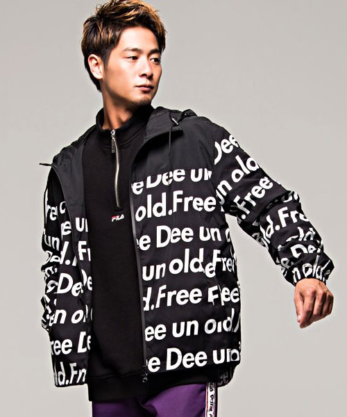 Freedee Un Old フリーディー 総柄ロゴプリントマウンテンパーカー フリーディー Freedee Un Old D Fashion