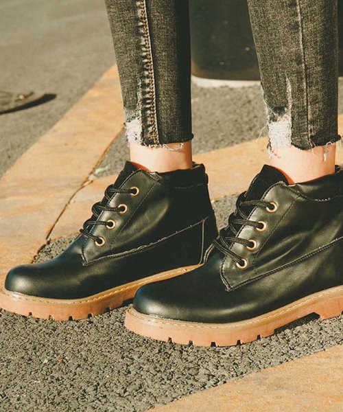 ブーツ ショートブーツ レディース ワークブーツ エンジニアブーツ カジュアル 即納 ミニミニストア Miniministore D Fashion