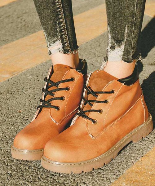 ブーツ ショートブーツ レディース ワークブーツ エンジニアブーツ カジュアル 即納 ミニミニストア Miniministore D Fashion