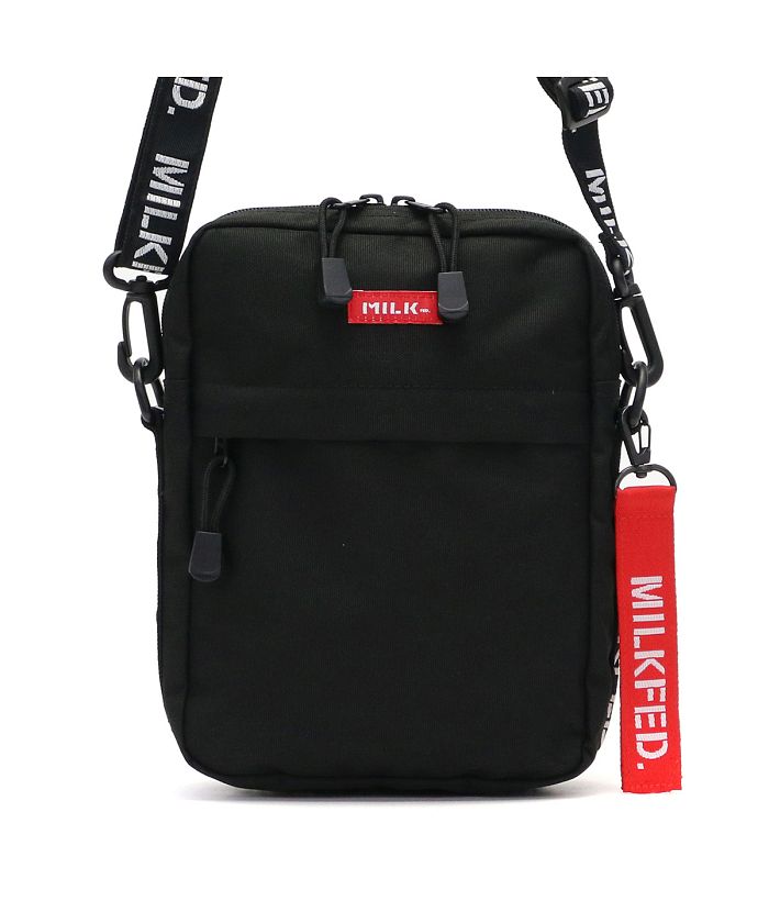 ミルクフェド MILKFED. × mischiefstyle W ZIP BACKPACK BLACK