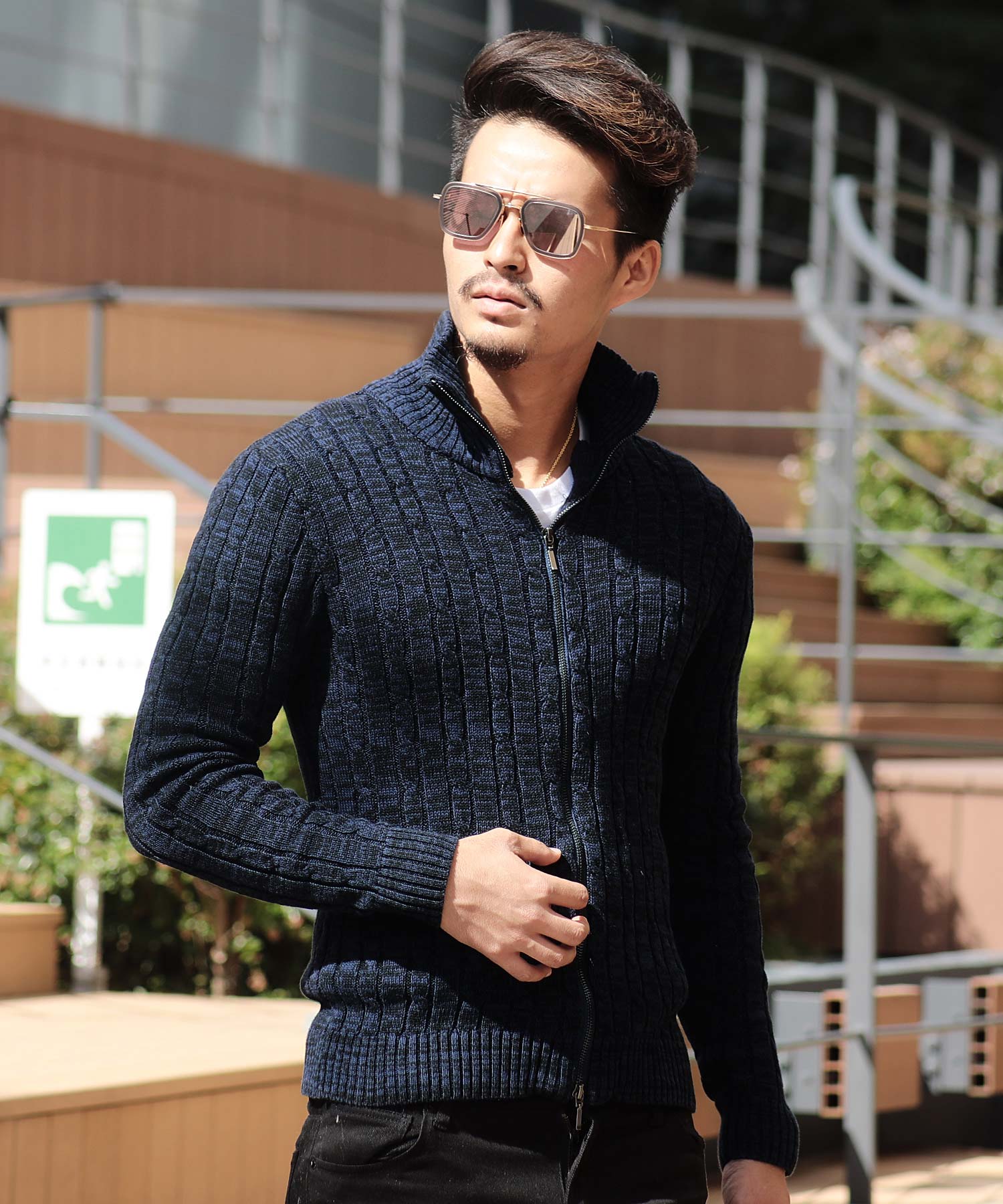 ジギーズショップ JIGGYS SHOP ハイネックZIPUPニット / ニット ジギーズショップ JIGGYS SHOP ハイネックZIPUPニット / ニット