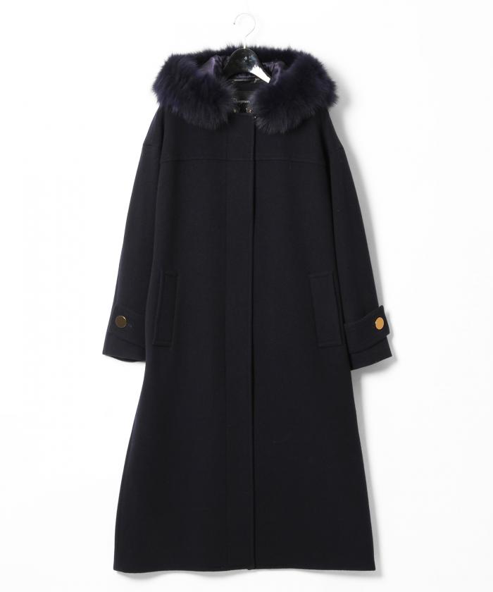 フォックスファーフードコート(501437441) | グレースコンチネンタル(GRACE CONTINENTAL) - d fashion