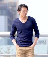 その他系13(Vネック×ネイビー)