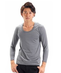 SPADE/あったか 裏起毛2280 カットソー メンズ あったかインナー Tシャツ カットソー Uネック Vネック タートルネック 長袖 インナー ロングTシャツ ティー/501446685