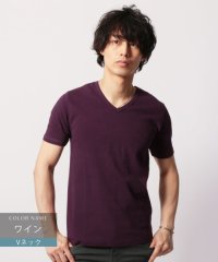 THE CASUAL/カジュアル THE CASUAL (スプ) SPU スパンフライス半袖Vネック/Uネックカットソー/501501852