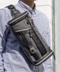 ZARIO/ザリオ ZARIO ボディバッグ 大容量 合皮 かっこいい ドラム型 フェスバッグ 杢調 ナイロン 人気 ワンショルダー 斜め掛け ブランド ZARIO ザリオ/501510868