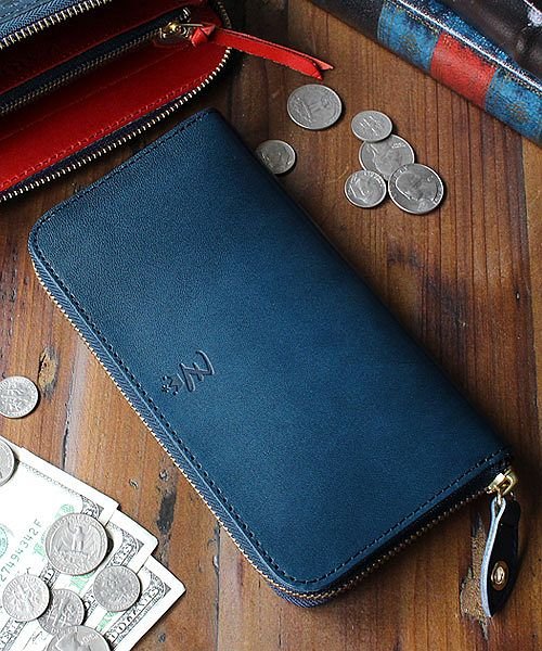 長財布 メンズ レディース 本革 財布 ラウンドファスナー 栃木レザー 日本製 革財布 シンプル ナチュラル レザーウォレット Zario Grandee ザリオグランデ Zario Grandee D Fashion
