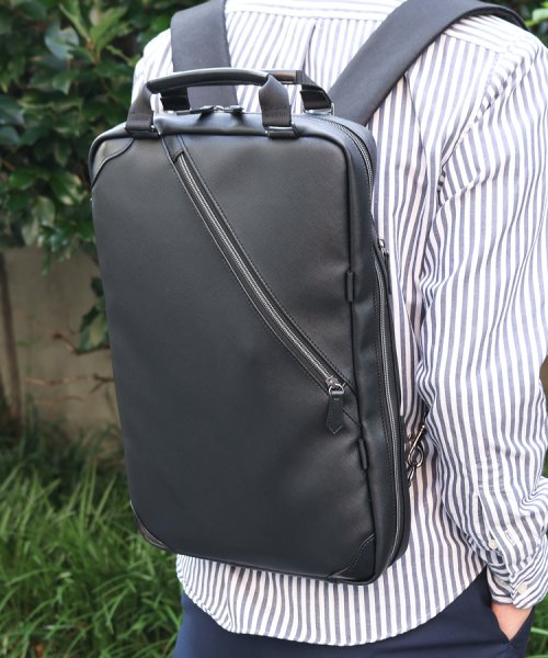 バッグ 薄マチ ビジネスリュック ビジネスバッグ メンズ 通勤バッグ 軽量 ビジカジ 2way Zario ザリオ Zario D Fashion