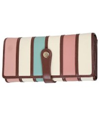Clelia/クレリア Clelia 財布 長財布 レディース 大容量 おしゃれ 大きめ アコーディオン フラップ ストライプ 合皮 カラフル ベレッサ CLー10262/501510977