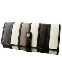 Clelia/クレリア Clelia 財布 長財布 レディース 大容量 おしゃれ 大きめ アコーディオン フラップ ストライプ 合皮 カラフル ベレッサ CLー10262/501510977