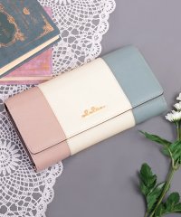 Clelia/クレリア Clelia 財布 長財布 レディース 大容量 カード アコーディオン おしゃれ 大きめ 合皮 フラップ トリコロール リベルテ CLー17002/501510988