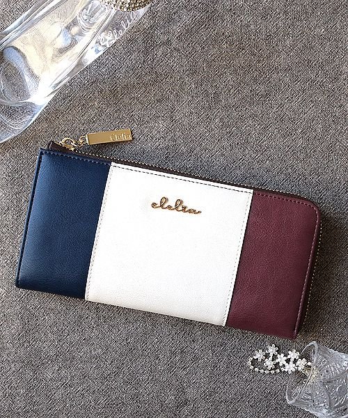 長財布 レディース L字ファスナー 薄マチ 大容量 トリコロール ロングウォレット クレリア Clelia D Fashion 長財布 レディース L字ファスナー 薄マチ 大容量 トリコロール ロングウォレット クレリア Clelia D Fashion