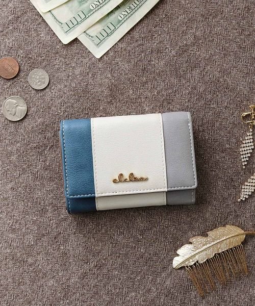 新品未使用 レディース 三つ折り 財布 かわいい コンパクト ミニ グレー