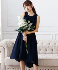 PourVous/プールヴー PourVous バックフィッシュテールワンピースドレス大きいサイズノースリーブ&ミニ丈結婚式フォーマル ワンピース パーティードレス 20代 30/501504438